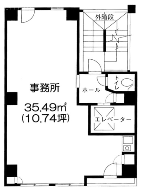 第2こまビル3F 間取り図