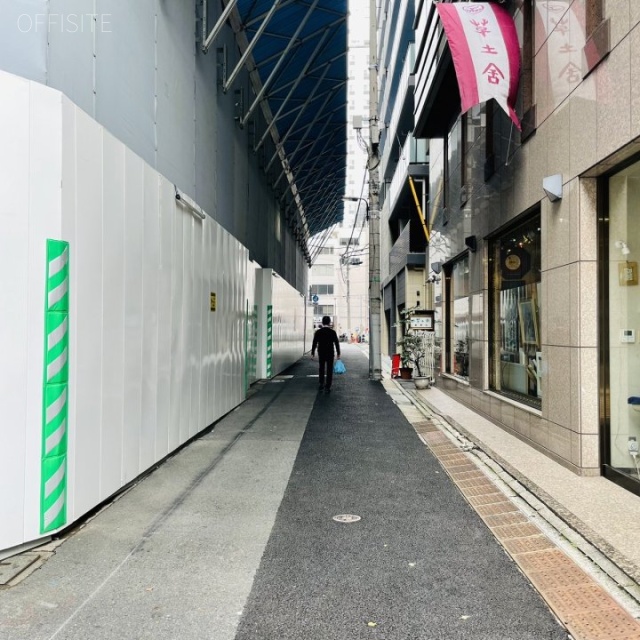 小川町メセナビル 側道
