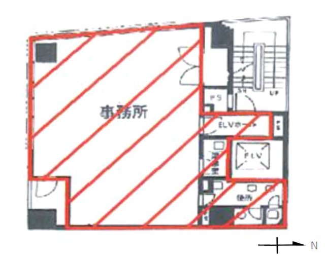 東京八重洲ビル4F 間取り図