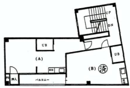 新橋パインビル1F 間取り図