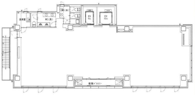 画廊ビル9F 間取り図