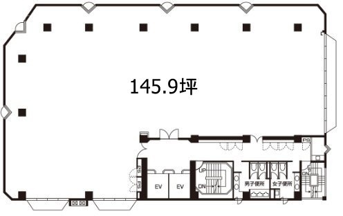 いちご新横浜ビルB1F 間取り図