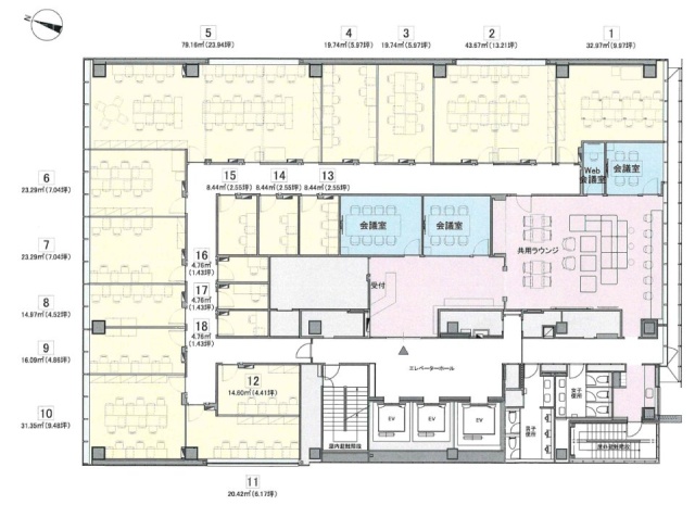 H1O日本橋室町308 間取り図