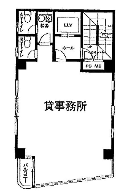 奈良ビル4F 間取り図