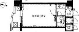 エスパース田町アネックス802 間取り図