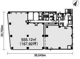 北越製紙ビル2F 間取り図