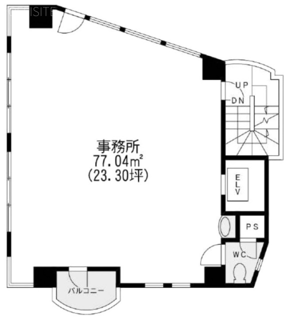 高脇吉敷町ビル3F 間取り図