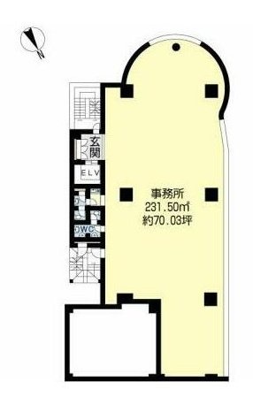 カドヤ第10ビル7F 間取り図