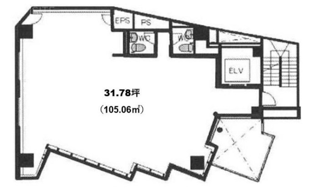 ルート神南4F 間取り図