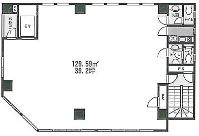 コクブ亀戸ビル4F 間取り図