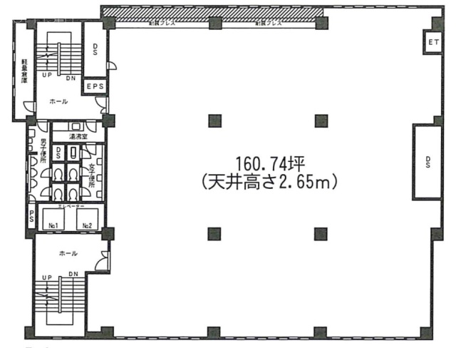 ヤブ原ビル5F 間取り図