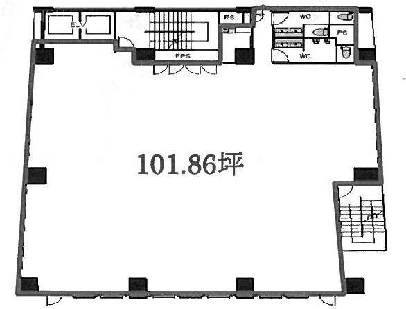 キーストーン赤坂ビル6F 間取り図