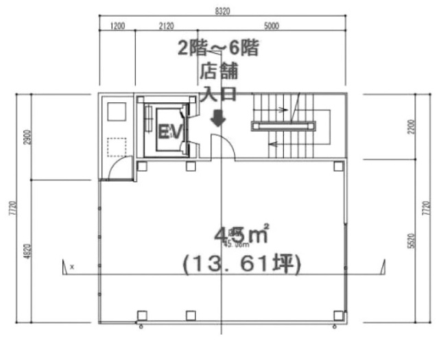 フィル・パーク新富町ビル6F 間取り図