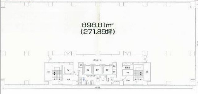 森永乳業港南ビル8F 間取り図