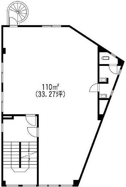 大鈴第2ビル3F 間取り図