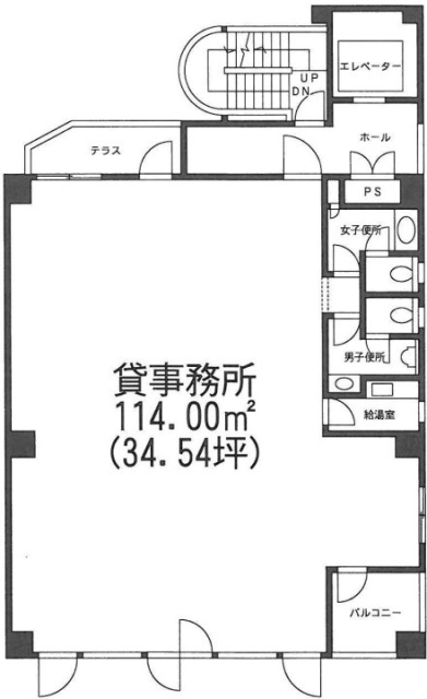 ラシーヌ一番町7F 間取り図