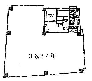 銀座朝日ビル4F 間取り図