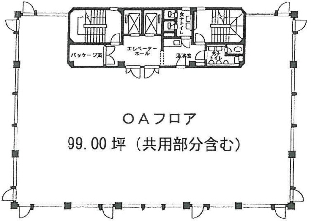 高輪カネオビル9F 間取り図