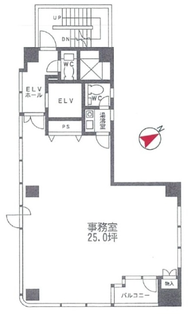 虎ノ門Roots21ビル6F 間取り図