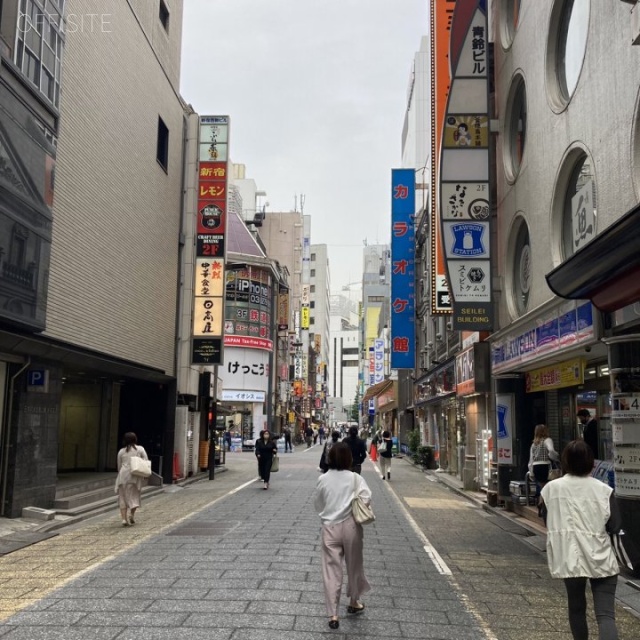 鮎沢ビル ビル前面道路