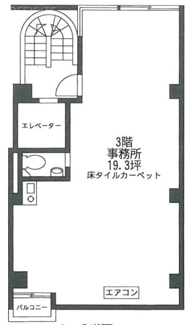 第5篠原ビル3F 間取り図