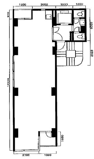 高梨ビル4F 間取り図