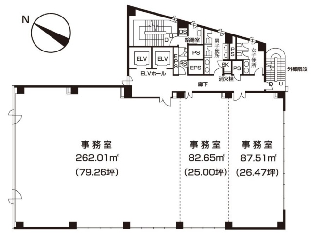 新宿南口第一ビル1F 間取り図