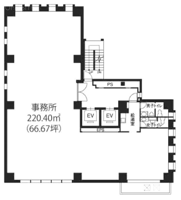 NTA日本橋ビル6F 間取り図