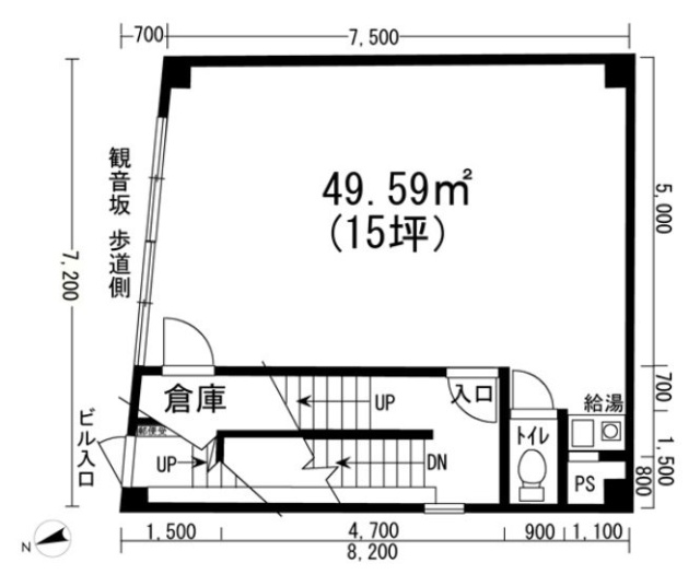 萩原ビル2F 間取り図