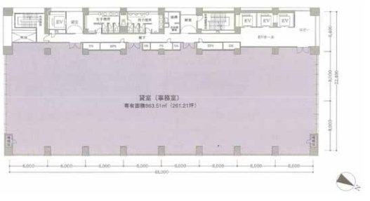 日本橋安田スカイゲートビル7F 間取り図