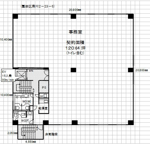 四国菊川別館ビル3F 間取り図