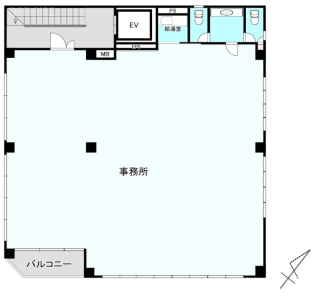 第3グロビスビル4F 間取り図