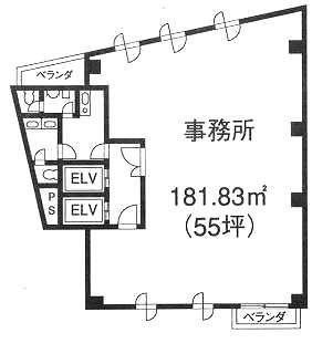 新宿オザワビル4F 間取り図