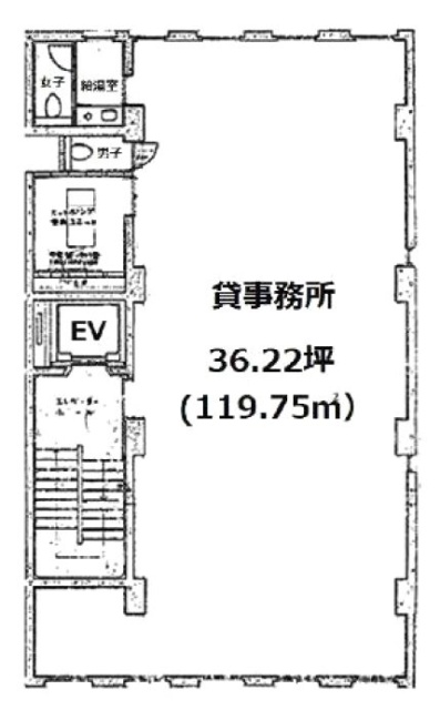 萬産ビル2F 間取り図