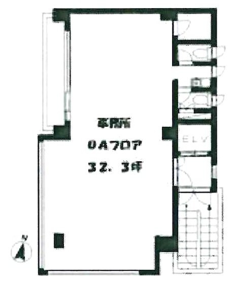 第16ナミキビル6F 間取り図