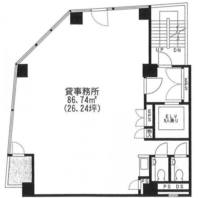 大谷第1ビル3F 間取り図