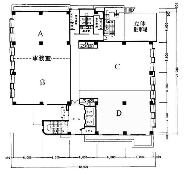 セントラル荒川ビルC 間取り図