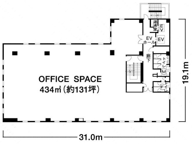 ロイヤルビル3F 間取り図