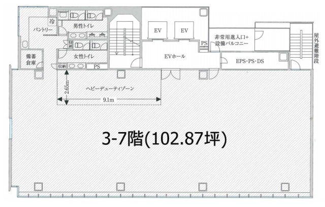 PMO西新橋5F 間取り図