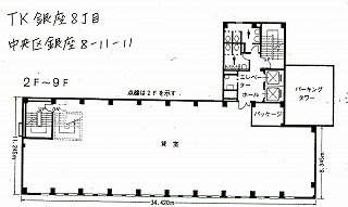TK銀座8丁目ビル3F 間取り図