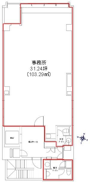 湯島ベアービル5F 間取り図