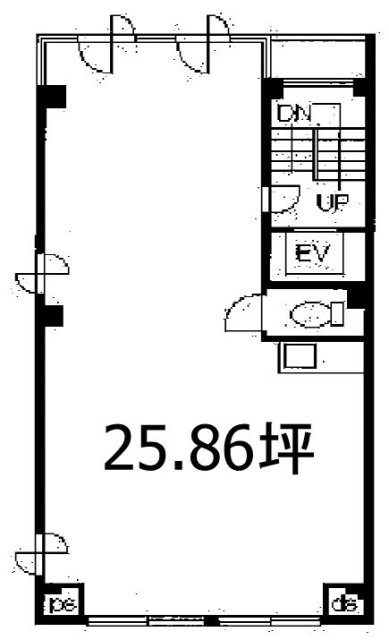 エムズビルB1F 間取り図