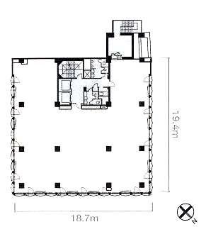 新橋29森ビル4F 間取り図