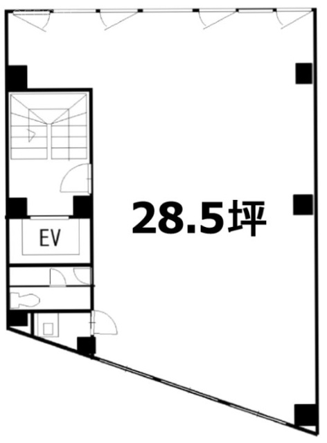 生駒硝子ビル5F 間取り図