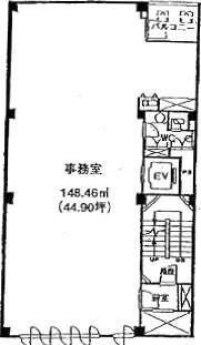 啓明商事Kビル3F 間取り図