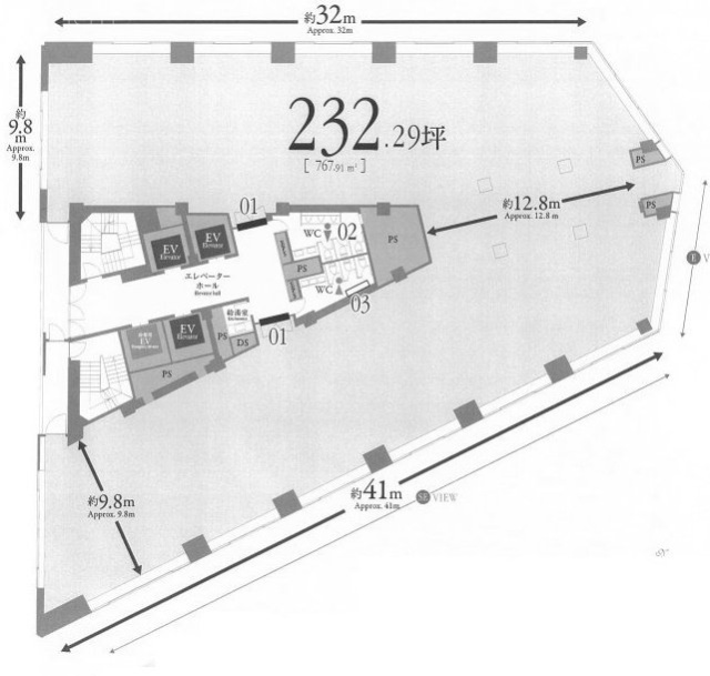 住友市ヶ谷ビル4F 間取り図