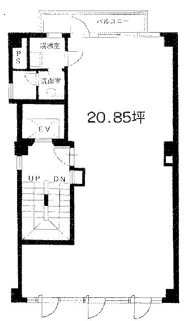 シーダモントビル1F 間取り図