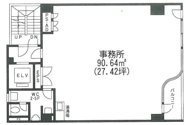 石川第二LKビル5F 間取り図