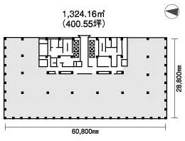 三井2号館3F 間取り図