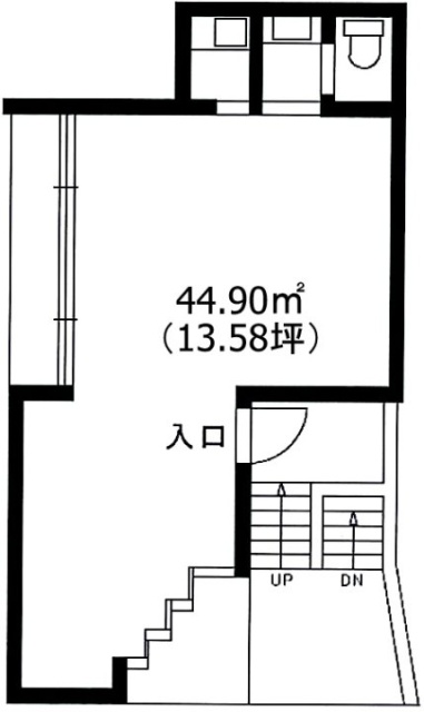 Kuh赤坂1F 間取り図